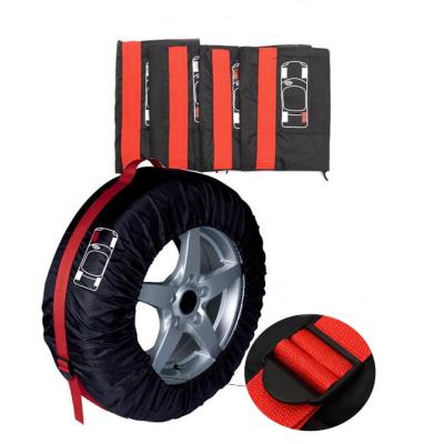 China EASY TO CARRY Wholesale Price Good Quality Universal Car Tire Cover Spare Part Tire Cover Carry Bag Tire Storage Protection for sale