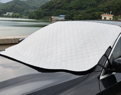 China Waterproo Car LOGO Windshield Waterproof Sunshade Cover Hot Selling Customized Foldable Car Insulated Snow Cover for sale