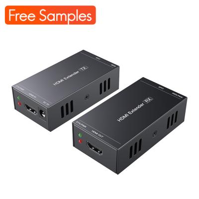 China Compliance with HD-MI 1.3 and HDCP 1.2 standard. OEM 50M HD 1080p @60HZ Supplement HD-MI Black Long Range Transmitter And Receiver for sale