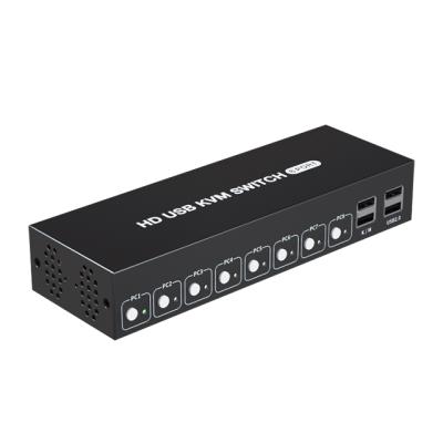 China OEM 3D ODM 4K30Hz Hot Key RS232 EDID KVM Switch 8 Output HDMI KVM Switch zu verkaufen