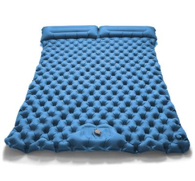 China 2 Person Cooling Ripstop 40D Nylon Lightweight Folding Anti Decubitus Band Insulated Inflatable Outdoor Air Mattress for sale