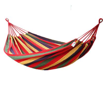 China Camouflage / Field Game Cotton Hammock Outdoor Wholesale Swing Portable Colorful Camping Hammock for sale