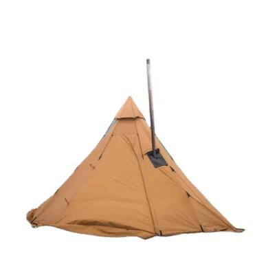 China Wholesale Outdoor Luxury Big Large Family Indian Teepee Straight Tie Type Camping Tent For Sale for sale