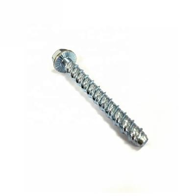 China HEX Galvanized Concrete Strong Masonry Anchor Concrete Screw Bolts With Hex Clamp Head for sale