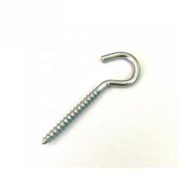 China Open Type Round Stainless Steel Screw Eye Hook Metal Eye Hook Screw Small Eye Lag Heavy Duty Thread Shank Eye Screw Eyelet Screw for sale