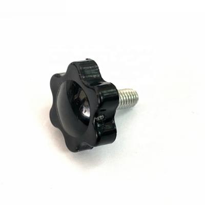 China Pan Decorative Black Six Star Plastic Thumb Screw Main Hand Tightening Knob Screw for sale