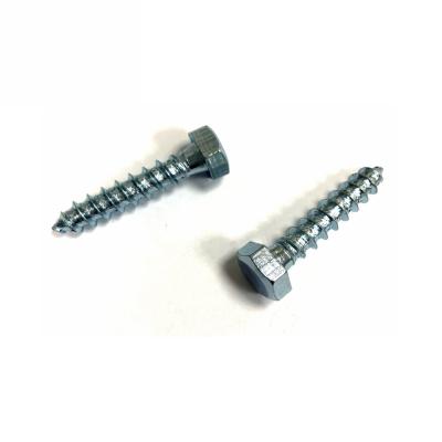 China DIN 571 CSK Hex Head Screw10mm 34mm 100mm Long Head Wood Screws Wood Furniture Screws for sale