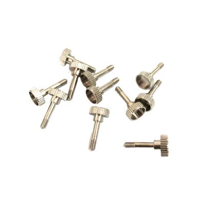 China Nickel Plated Brass Round M3 Round Head Knurled Thumb Screws for sale