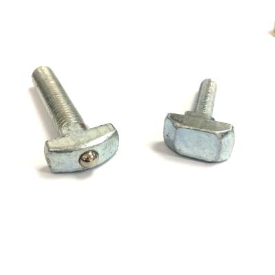 China Construction Industry Mechanical T Bolts Slot Steel T Head Bolt With Spring Ball Extrusion Steel Locking Hammer Head T Bolt With Spring Ball for sale