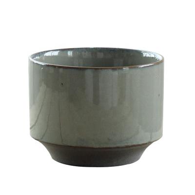 China Modern high quality ceramic clay plant stoneware colorful pot glazed flower pot for living room for sale