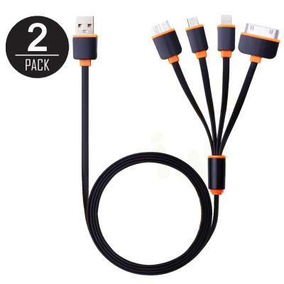 China 4 in 1 multi kabel-Handy-Daten-Kabelverbinder Usb Aufladungsfür Iphone Se zu verkaufen