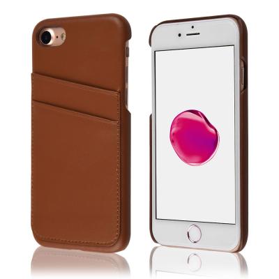 China Card Slot Vintage Series Soft Cell Phone Leather Cases 2 Card Slots For Iphone 7 for sale