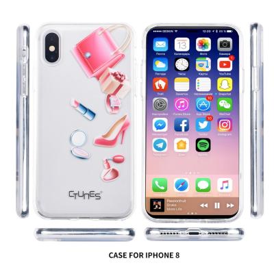 China Lightweight Shock Absorbing Apple Cell Phone Cases For Iphone X  With Logo Printing for sale