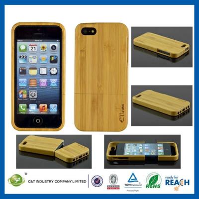 China Hard Bamboo Protective iPhone 5S Cases Cover for Mobile Phone Protection for sale