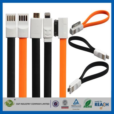 China Cable superior magnético plano del teléfono celular de datos USB, línea de datos USB IOS8 en venta