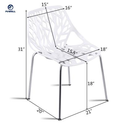 China Moment to Own Accent Armless Plastic Dining Side Chairs for sale