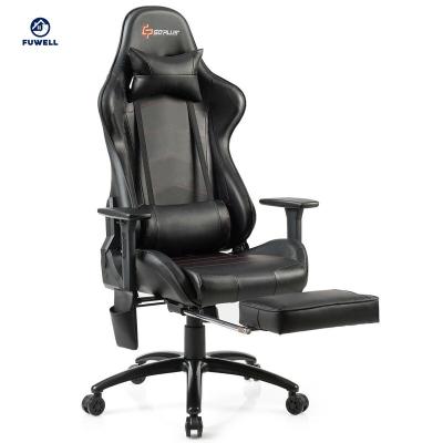 China Multiple Adjustable Modes Ergonomic High Back Massager Gaming Chair PU Leather for sale