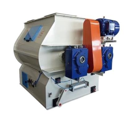 China Feed Mixing High Efficiency Double Shaft Poultry Griddle Kneading Machine for sale