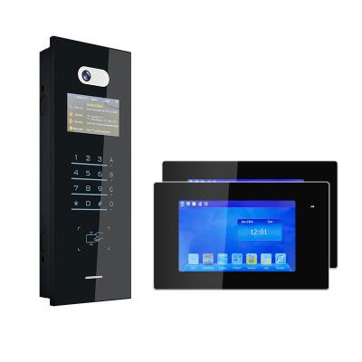 China Built-in Multi Camera Bell Ring Camera Sip Video Door Phone Apartment Intercom Apartment Android Intercom for sale