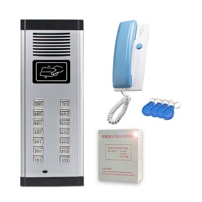 China Waterproof/Waterproof Residential Smart Indoor Non-Visual Intercom Equipment Doorbell Telephone Building Unit Access Control System Host for sale