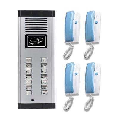 China Waterproof / Waterproof Low Price 2 Way Cables Door Phone 4+N 3+N Audio Indoor Telephone Subscriber Unit For Building Access Control System for sale