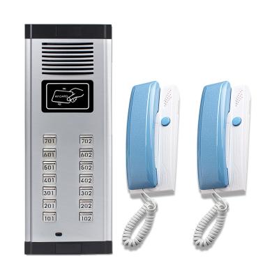 China Waterproof/Waterproof Easy Install 2 Wire Audio Intercom Door Phone For Building Audio Doorbell 99 for sale