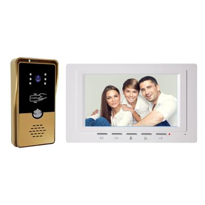 China Built-in Multi Function 2 Wire System Video Intercom Factory Price Camera Intercom Doorbell Video Door Phone for sale