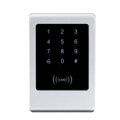 China Znic alloy metal touch access control machine password card swiping waterproof community glass access control for sale