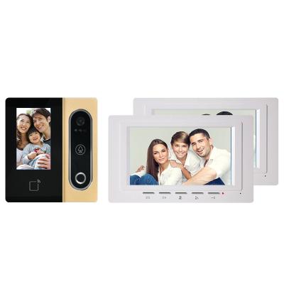 China ABE Camera Video Built-in Doorbell Camera Waterproof Visual Doorbell is Suitable for Villas and Apartments to Ring Doorbell 7 Inch 4 Wire for sale