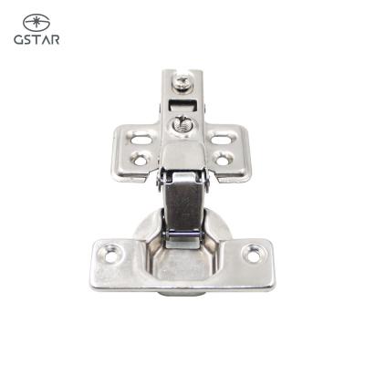 China Furniture Hardware Modern Door Hinge 35 Mm Soft Narrow Half-overlap Hydraulic Sideboard Hinge for sale