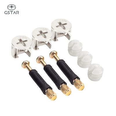 China Modern Zinc Alloy Eccentric Cam Bolt Finger Cabinet Furniture Hardware Connecting Fastener for sale