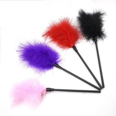 China Sexy Feather Toy Feather Stick Feather Flirt Tapping Couples Flirting Stick Feather for sale