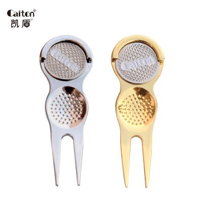 China Wholesale Custom Metal Caiton Golf Factory Pitch Repair Tool Green Golf Digging Tool for sale