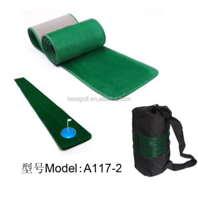 China Sports Caiton Indoor Golf Portable Golf Putting Mat For Golf Putting Practice Training Golf Factory for sale