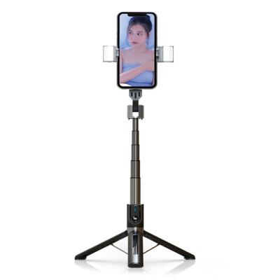 China Portable Flexible Wireless Selfie Stick Tripod Selfie Selfie Mobile Phone Tripod With Light Stand for sale