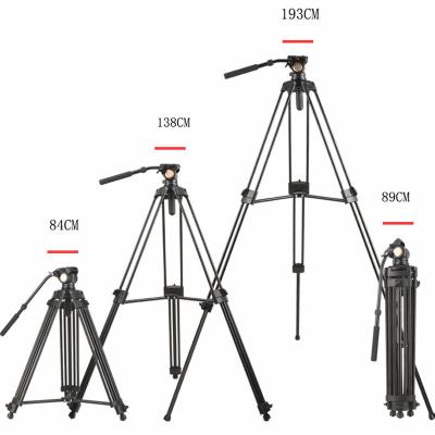 China Professional Digital Camera Video Camera Aluminum Tripod System For Camcorder Shooting for sale