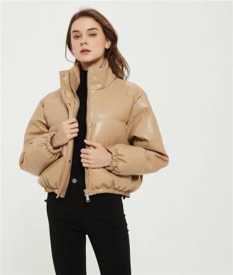 China Anti-Wrinkle Jacket Winter Coat Female Stand Collar Thin Cotton-Padded Women Thick Single Breasted Coat Jackets Puff Jacket for sale