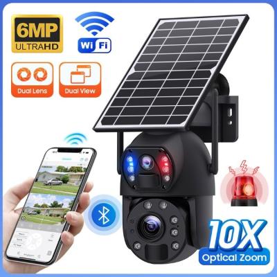 China Ubox Low Power Solar Powered Exterior Kamera 6MP Solarzellkamera zu verkaufen