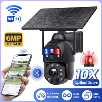 China 6MP 10X Zoom APP Push UBOX Cámara solar IP67 Material de metal completo en venta