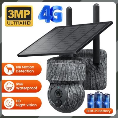 China Mini Solar 4G cámara de seguridad 3MP HD alarma IP66 resistente a la intemperie en venta