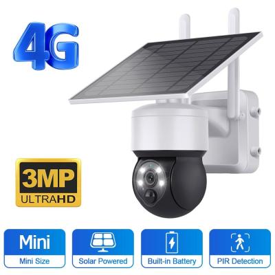 China Seguridad al aire libre 4G cámara solar IP65 impermeable de dos vías de audio de alerta inteligente en venta