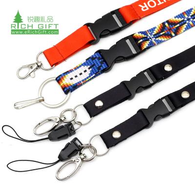 China Fashion Design OEM ODM Eco-friendly Screen Printing Card Lanyard Mobile Phone Hot Transfer Custom Lanyard Logo for sale