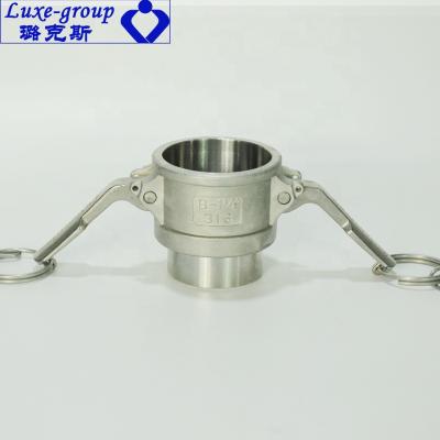 China MIL A-A59326 Standard Type Fluid Casting Stainless Steel 316 304 Cam Fittings and B Groove Welding Female Camlock Couplings for sale