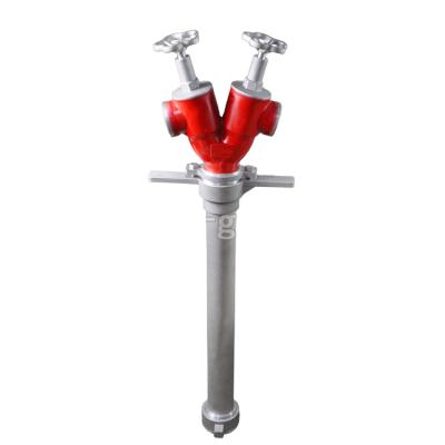 China Fire Fighting Water / Liquid Transport LUXE gate valve for fire trucks hose layflat hose with two diverter and three diverter Hydranten standrohr for sale