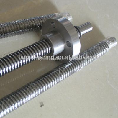 China C45 TAIGU TR10*2 Lathe Lead Screw with Trapezoidal Thread for sale