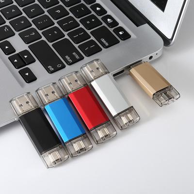 China New 32GB 64GB 128GB 256GB metal type custom logo USB C flash drive for computer mobile phone for sale