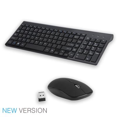 China Hot Selling Waterproof USB Receiver 2.4G Wireless Keyboard Mouse For Notebook Mac PC for sale