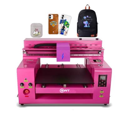 China Hotels 5060 6090 UV Flatbed Printer for printing pictures on wood  gift golf balls for sale