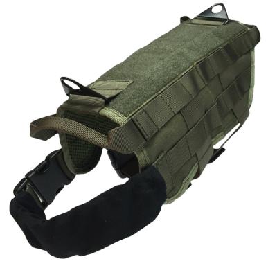 China Wholesale Adjustable Padded Military Tactical Vest Dog Harness For Dog for sale