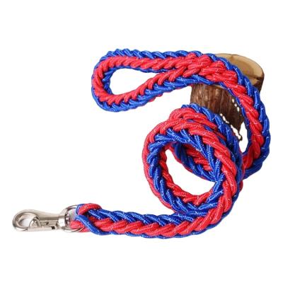 China Wholesale Custom Braided Handmade Padded Nylon Dog Rope Leash for sale